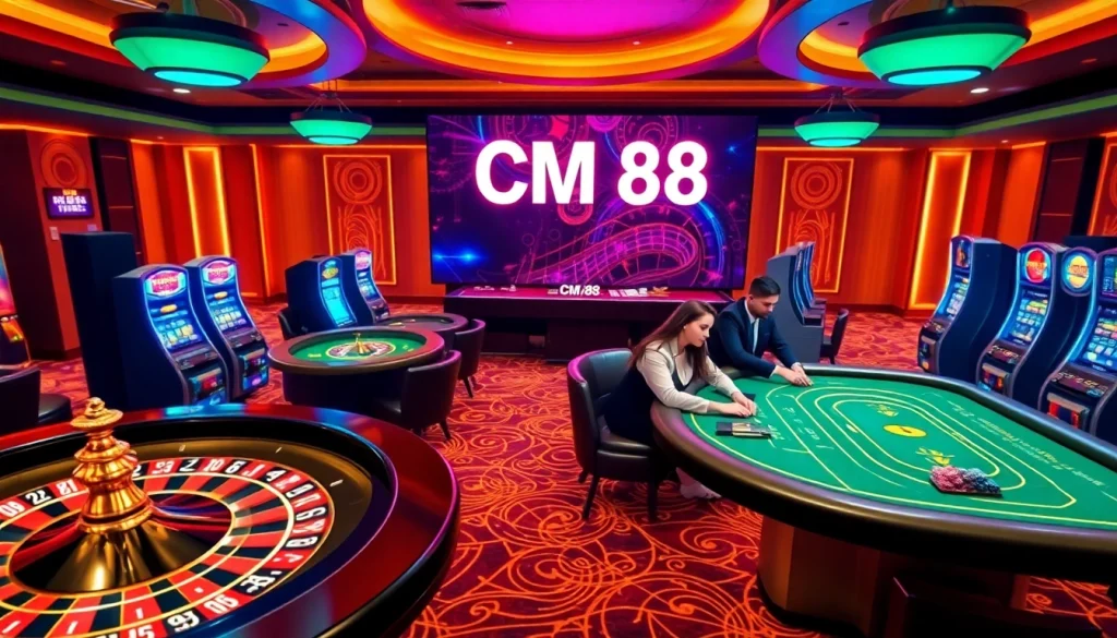Experience the thrill of CM 88 casino gaming with vibrant tables and jackpots.