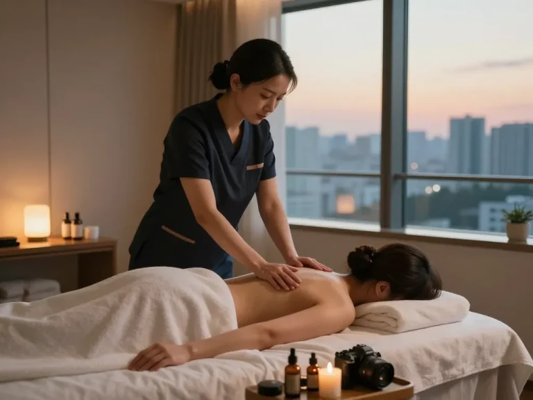 Experience relaxing 인천 출장마사지 in a serene hotel room with soothing ambiance and professional care.