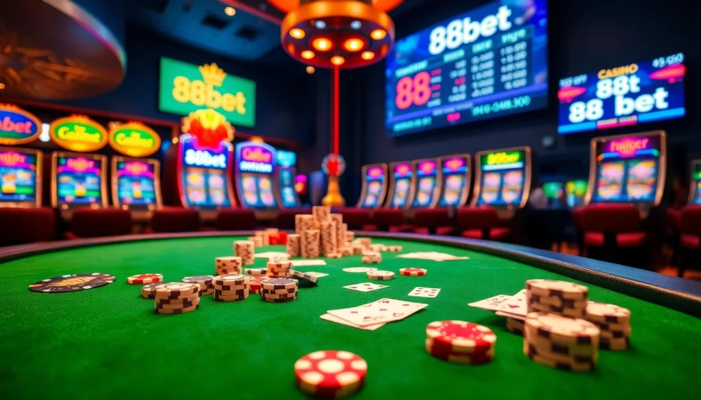 Experience the thrill of winning strategies at 88bet with vibrant casino visuals.