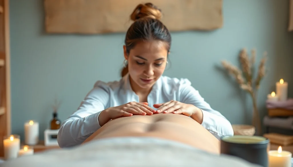 Experience the calming benefits of griesbach massage in an inviting spa setting.