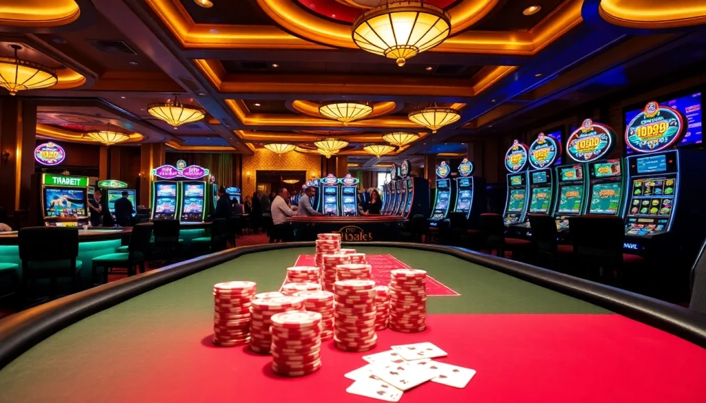 Thrilling casino experience at Thabet with poker and slot machines