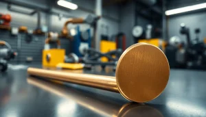 Bara bronz grafitat: Prim-plan al unui tijă din bronz lustruit care evidențiază aplicațiile industriale.