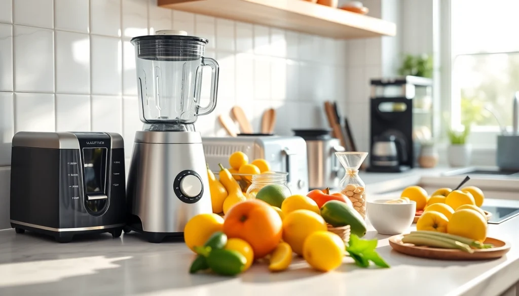 Showcasing affordable appliance variety in a vibrant kitchen setting.