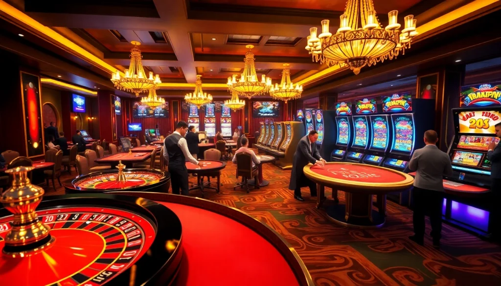 Vivez l'adrénaline du casino en ligne avec des tables de jeu vibrantes et des joueurs enthousiastes.