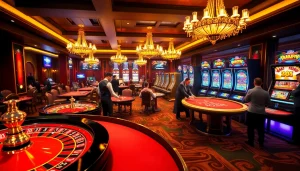 Vivez l'adrénaline du casino en ligne avec des tables de jeu vibrantes et des joueurs enthousiastes.