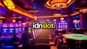 Experience thrilling gameplay at idnslot with vibrant slot machines and exciting casino ambiance.