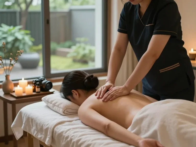 Revitalizing 신사동마사지 session with a skilled therapist providing a soothing Swedish massage.