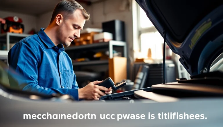 Explore mechanical breakdown coverage alternatives with a mechanic evaluating a car engine.
