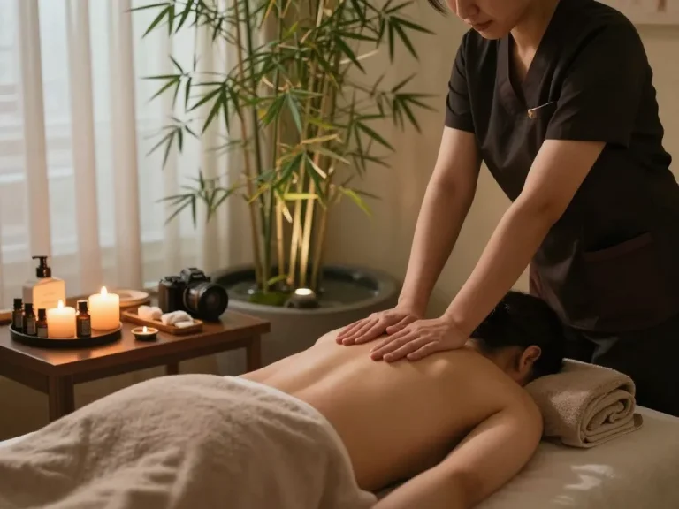 Experience rejuvenating 신사동마사지 in a calming spa atmosphere with soothing elements.