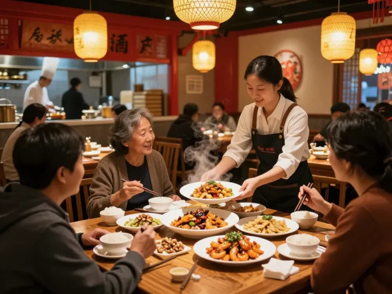Delicious dishes like Kung Pao Triple Delight in a vibrant Chinese restaurant atmosphere at Moorpark.