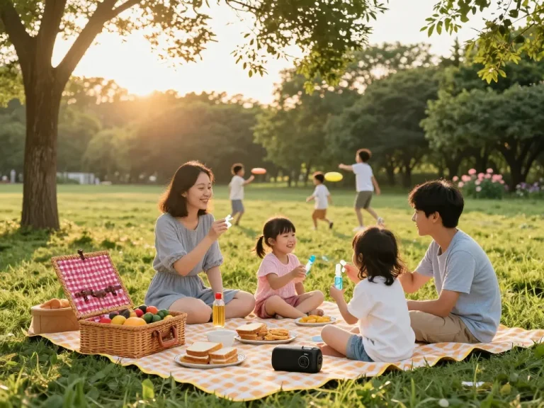 Family enjoying outdoor picnic while using the Best Mosquito Repellent for effective protection.
