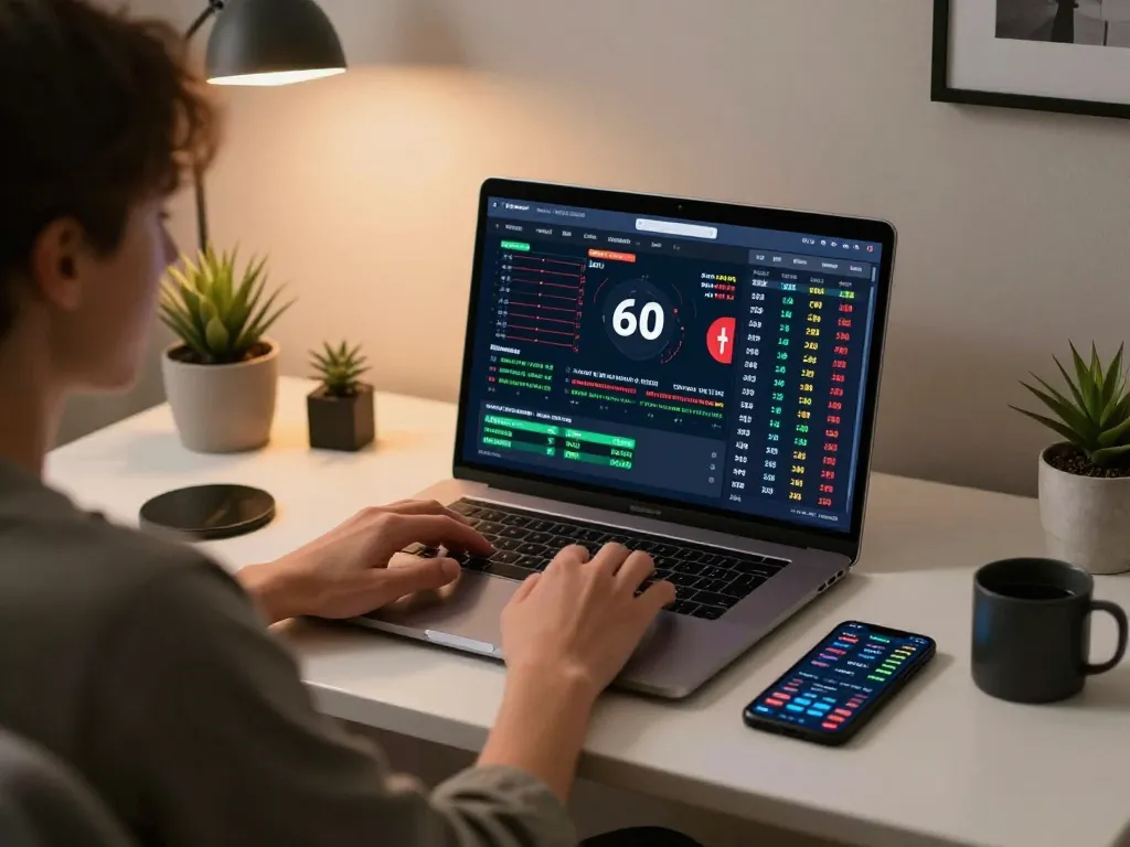 Person actively placing bets on sports with XX88 odds displayed on laptop screen.