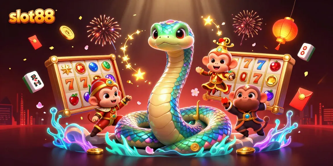 Spin the reels on slot88 with vibrant colors and enchanting characters in this captivating illustration.