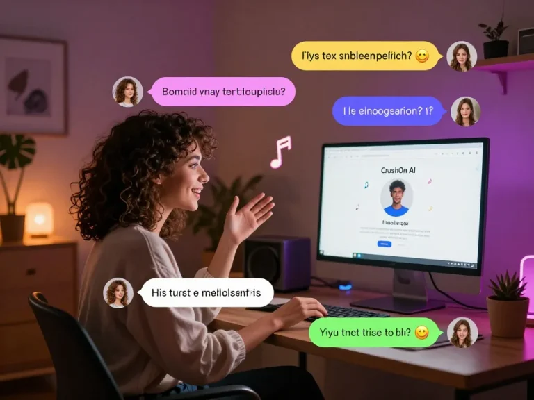 Engaging NSFW AI chat scene showcasing interactive character avatars in a cozy digital space.