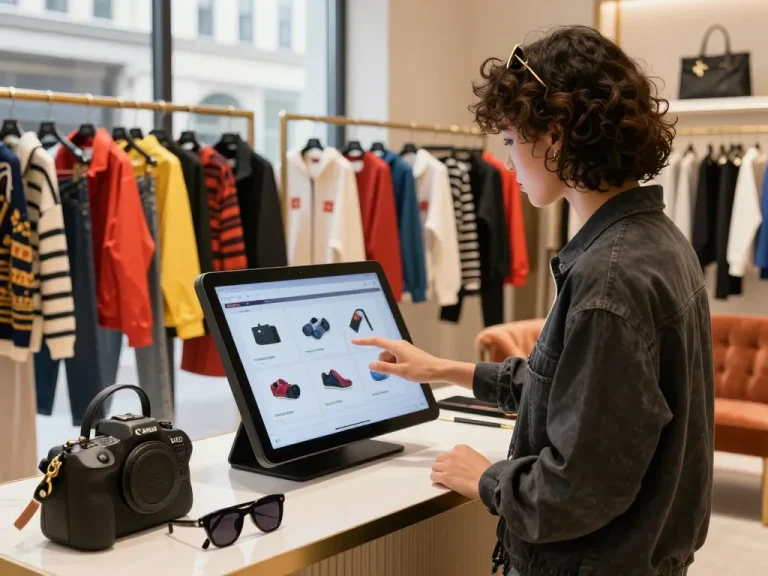 Shopping at a stylish 레플리카 쇼핑몰 showcasing high-quality replica fashion in an urban setting.