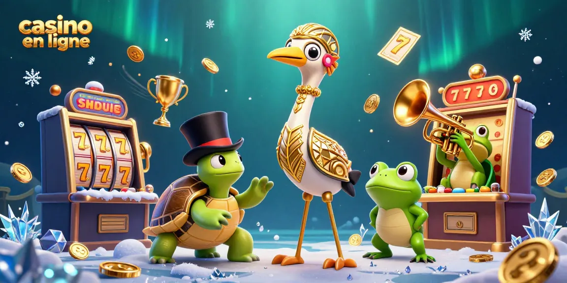 Découvrez une action de casino en ligne dynamique avec des personnages de bande dessinée profitant des jeux au milieu d'éléments étincelants.