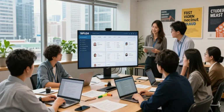 SIFU24.com.hk team collaborating in modern office to connect clients with service professionals