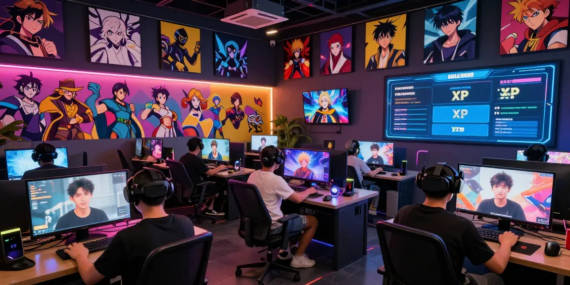 Interactive digital landscape scene showcasing players engaging in status ai social interactions.