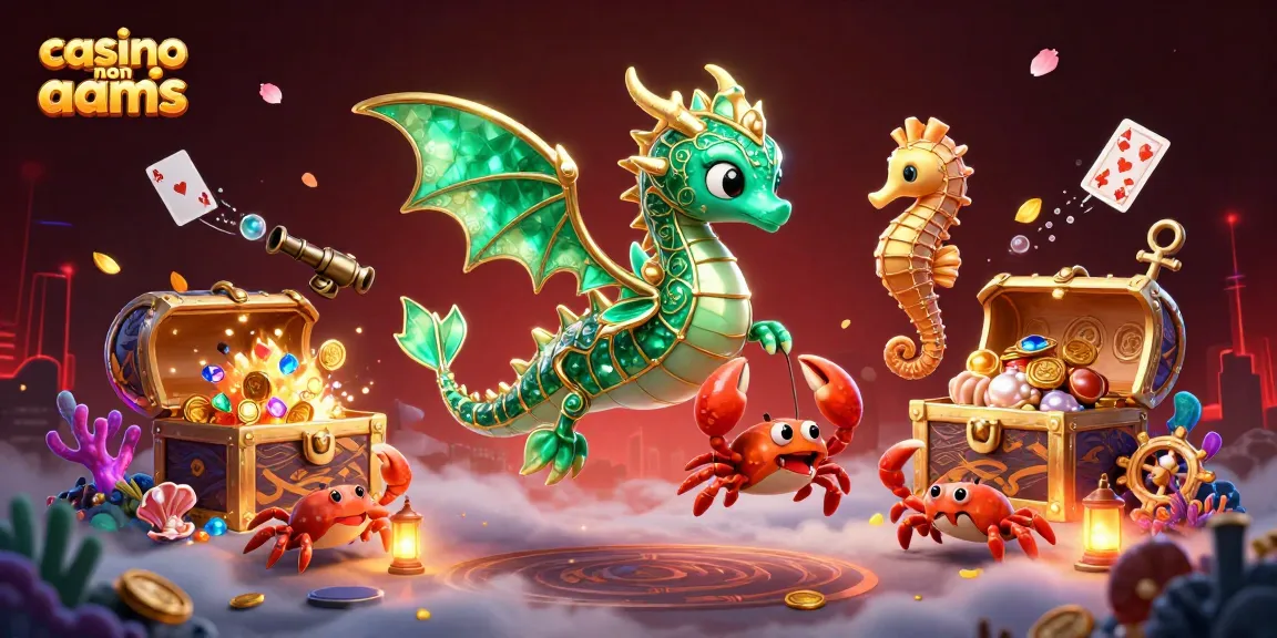 Un affascinante drago marino in una vivace scena sottomarina, celebrando il gioco nei casinò non AAMS.