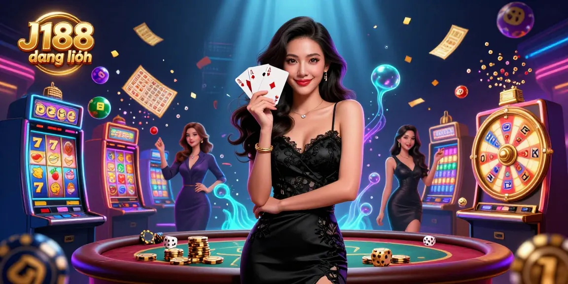 Experience excitement in J188 đăng nhập with vibrant slot machines and captivating casino elements.