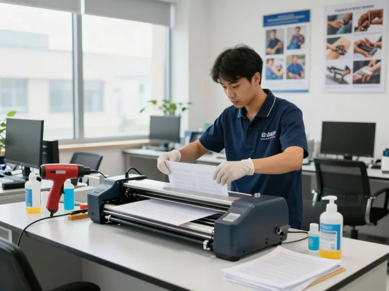 bóc ép plastic document restoration process with technician removing papers safely