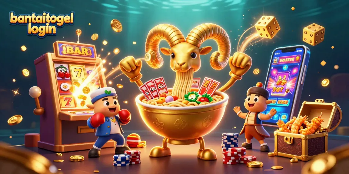 Experience thrilling gameplay with bantaitogel login illustration featuring vibrant casino themes and engaging characters.