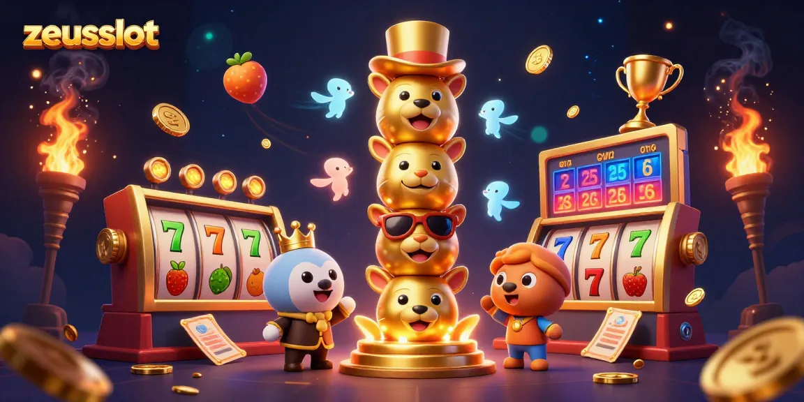 Engage with zeusslot by spinning the vibrant reels and winning jackpots with this dynamic casino illustration.
