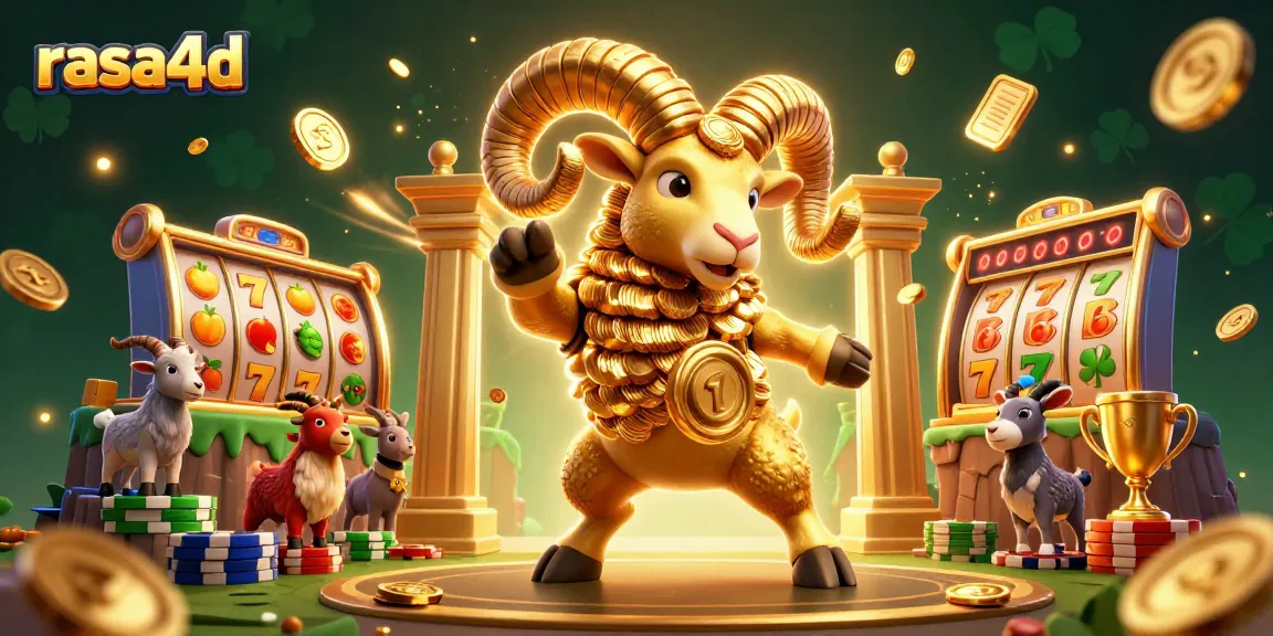 Experience thrilling wins with rasa4d in this vibrant, dynamic casino illustration featuring action-packed slot games.