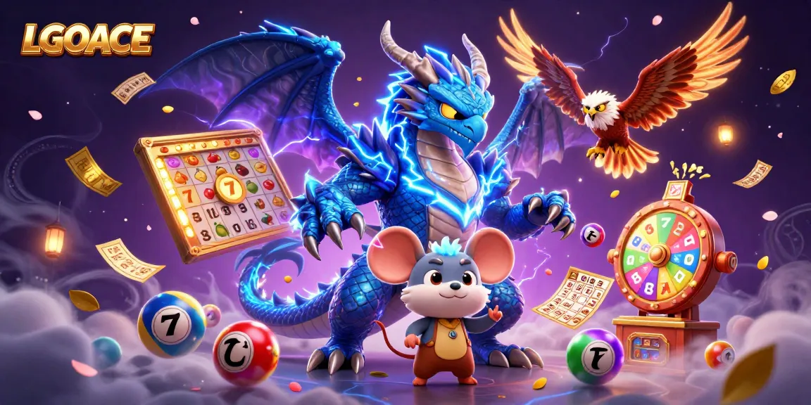 LGOACE offers immersive slot experiences with dynamic gameplay and electrifying visuals in a vibrant casino-themed scene.