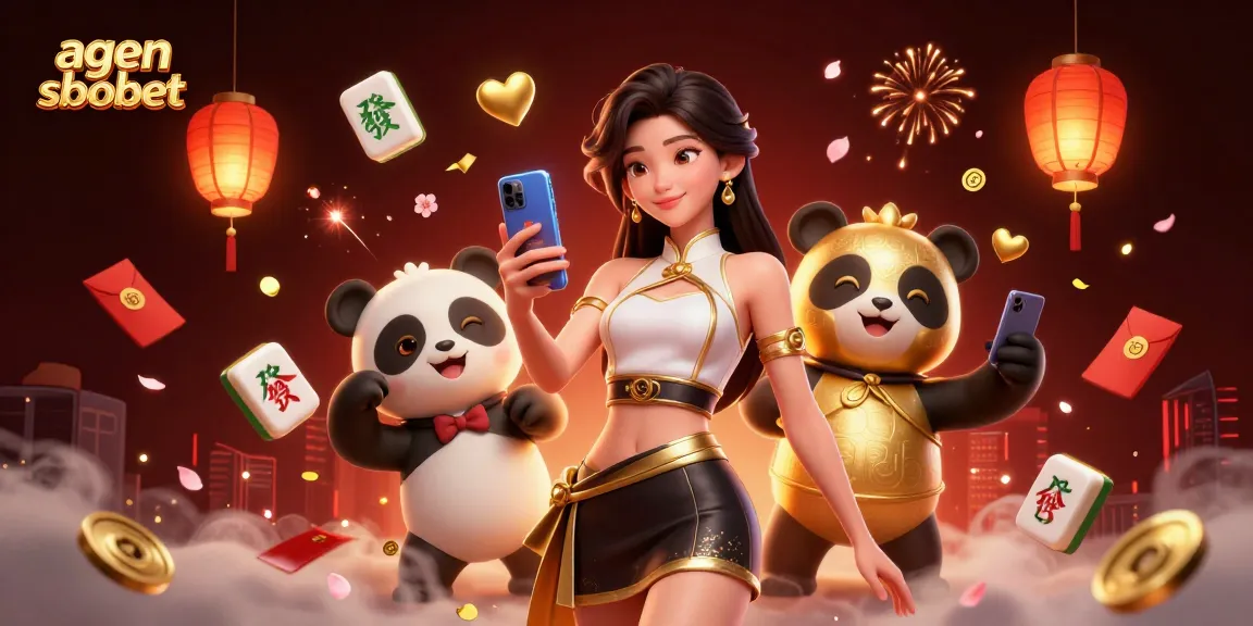 Experience the thrill of agen sbobet with Asian-themed gaming illustrated in vibrant 3D.