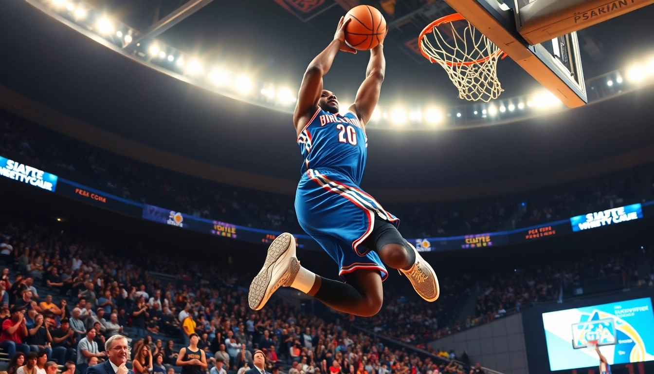 Dee Brown executing an impressive slam dunk, showcasing his athletic skill in basketball.