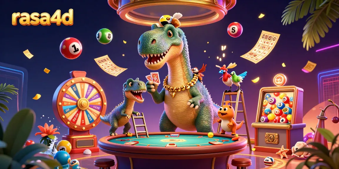 Menangkan jackpot dengan permainan di rasa4d, brontosaurus unik lihat kasino dari atas.
