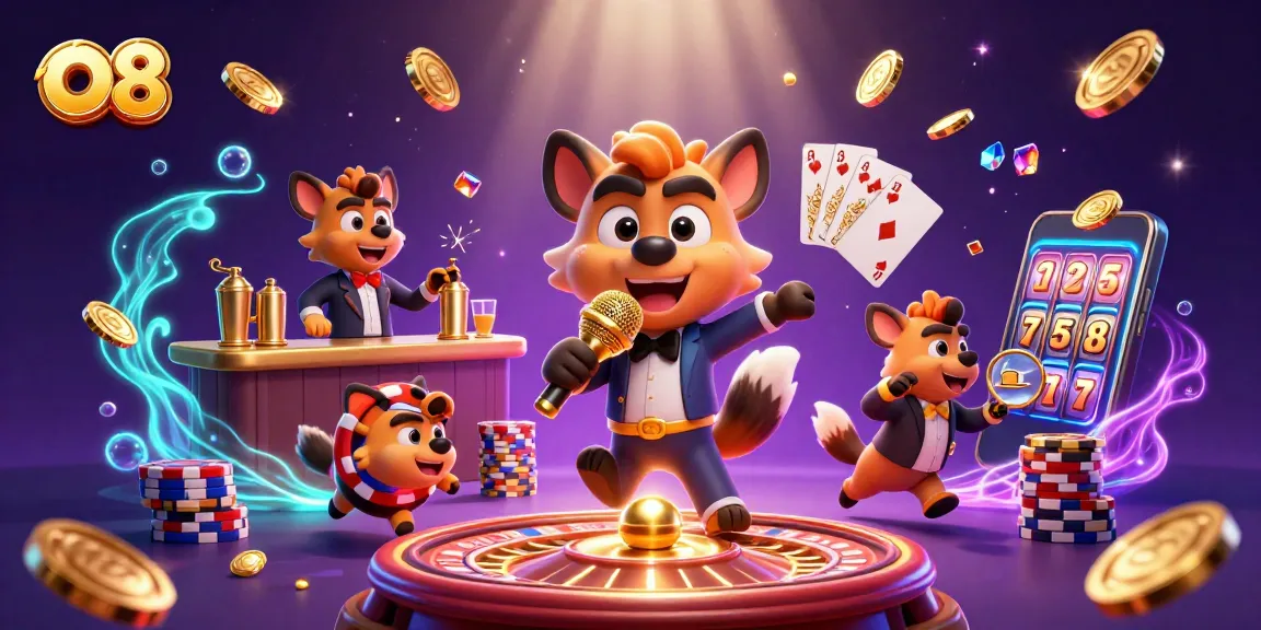 Engage in thrilling games at O8 with a vibrant comedy casino experience.