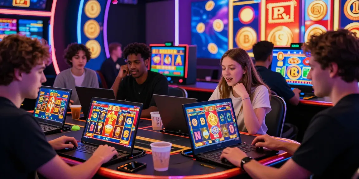 Engaged players exploring bonus buy slots at https://oxfordbedbreakfast.co.uk/ casino, showcasing excitement and vibrant atmosphere.