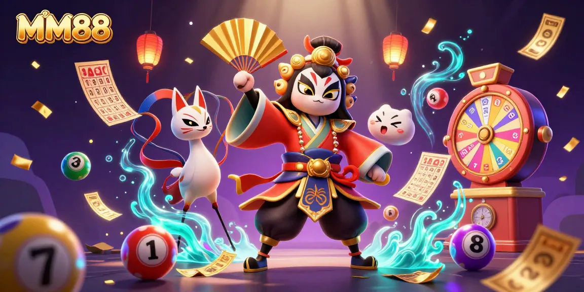 Experience thrilling MM88 gameplay with a dynamic scene of vibrant casino elements.