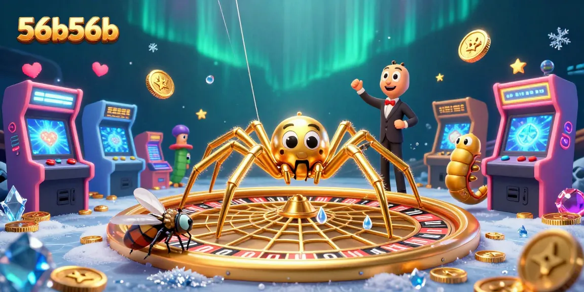Aposte no 56b56b e entre no clima do cassino com uma aranha de ouro e um croupier centípede.
