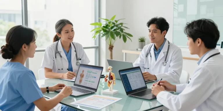 Healthcare professionals discussing patient wellness strategies, demonstrating the importance of Health in modern healthcare.